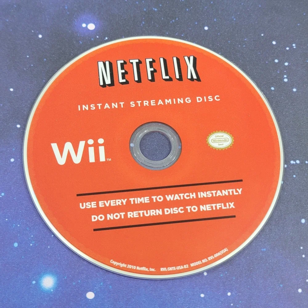 Netflix Instant Streaming Disc for Nintendo Wii RVL-006 USA 2010